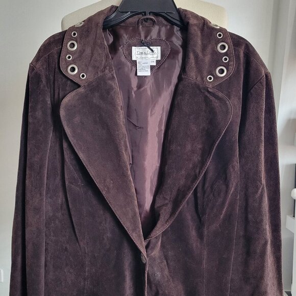 Live a Little Jackets & Blazers - Live a Little Genuine Leather Suede Vintage Boho Hippie Jacket w/Grommets (Size: